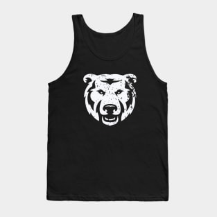 White Milde Bear Tank Top